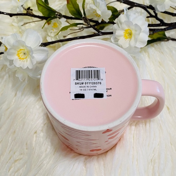 💋 NWT Starbucks 2021 Valentine Day Set - 1 Pink Lips Mug & 1 Color Changing Cup - Picture 5 of 7